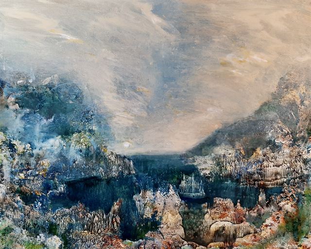 Paysage rêvé — Acrylique sur toile de Patrick Adam