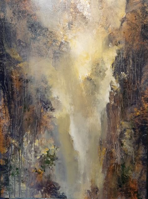 Chute de lumière — Acrylique sur toile de Patrick Adam