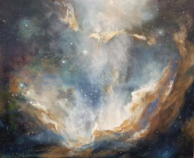 Vision du cosmos — Acrylique sur toile de Patrick Adam