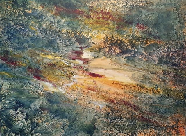 Sous-bois — Acrylique sur toile de Patrick Adam