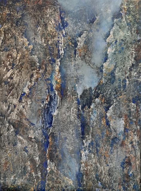 Strates — Acrylique sur toile de Patrick Adam