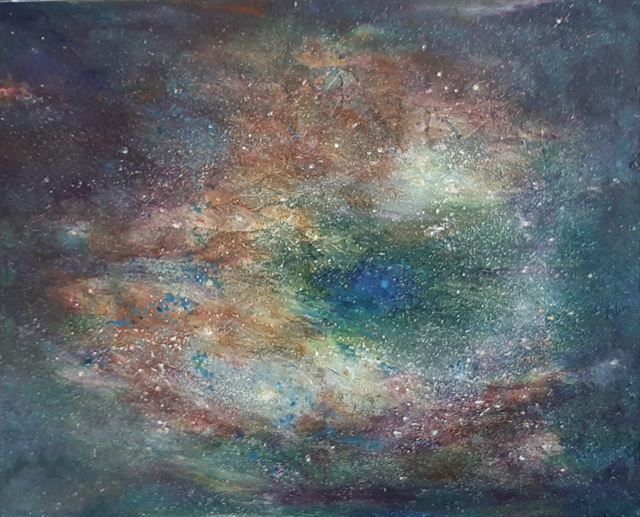 Nébuleuse — Acrylique sur toile de Patrick Adam