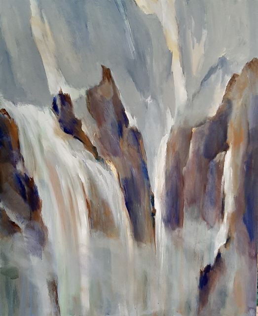 La chute — Acrylique sur toile de Patrick Adam