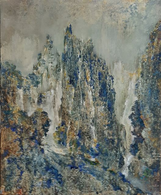 Les pics — Acrylique sur toile de Patrick Adam