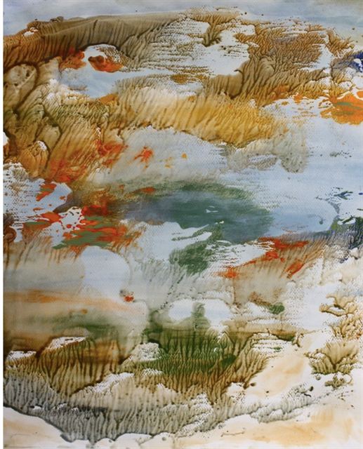 Sans titre — Acrylique sur papier de Patrick Adam