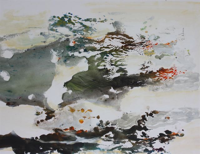 Petit format — Acrylique sur papier de Patrick Adam